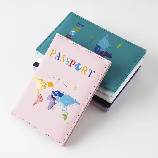 Cute Map Passport Holder