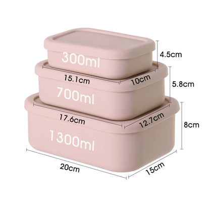 Silicone Bento Lunch Boxes
