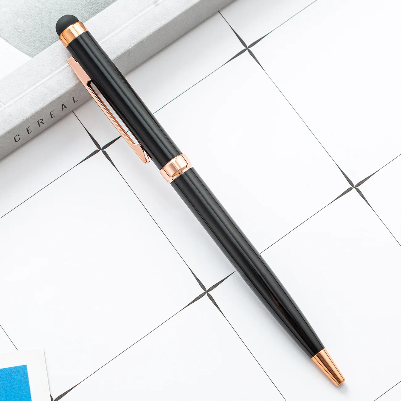 Crystal or Stylus Ballpoint Pen