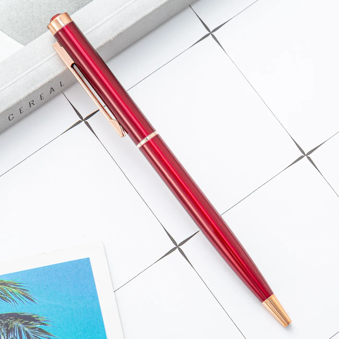 Crystal or Stylus Ballpoint Pen